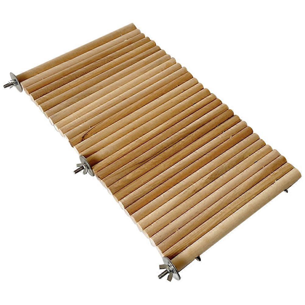 Small Hamster Platform Resting Place Cage Enrichment Natural Wooden Design Rectangular 14.2×7.9×0.6in 1Pack