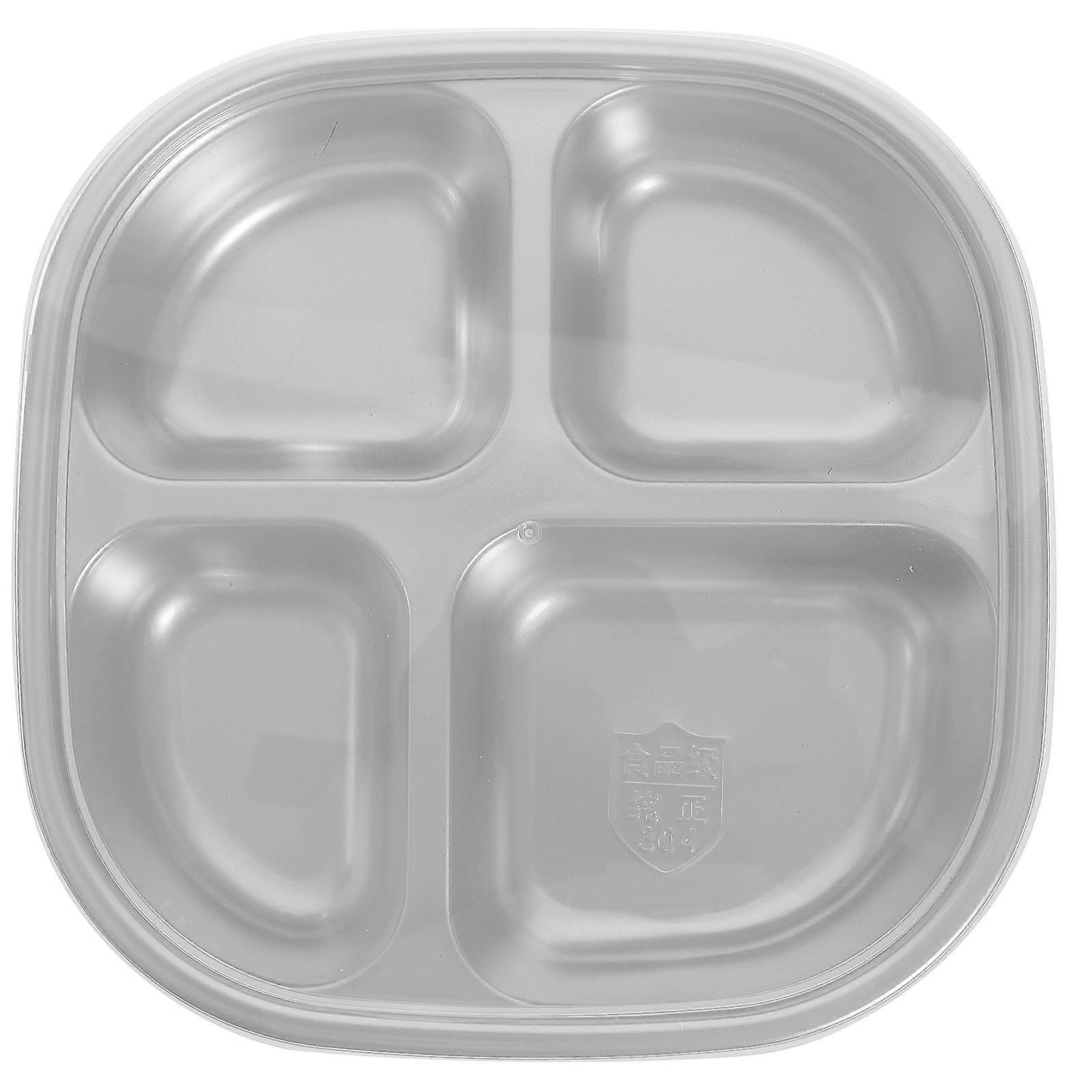 Divided Stainless Steel Lunch Container for Storage Use with 304 Tray