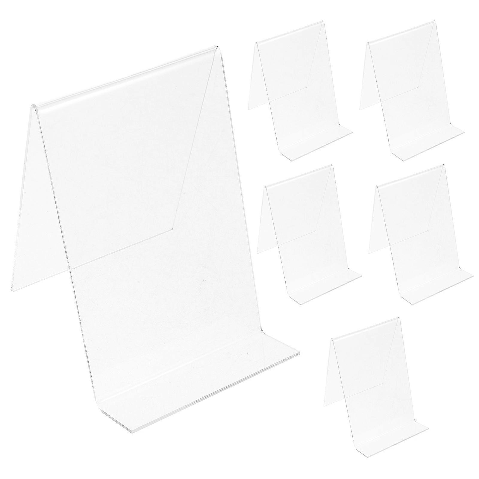 Multi-Functional Clear Acrylic Magazine Stand For Home Use Library Store Display 12 Pcs