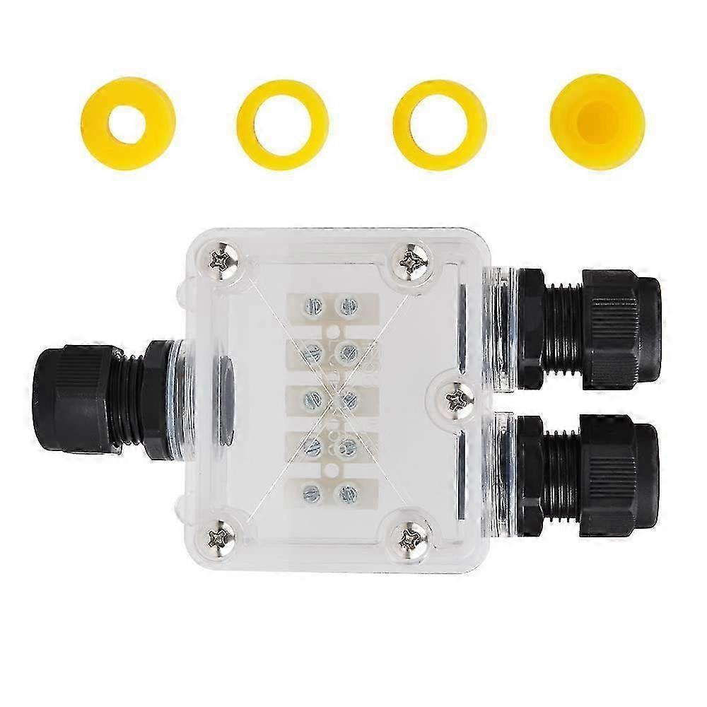 External electrical junction box outdoor waterproof IP68, 3 -way plug line external electrical power cable boxes 2025