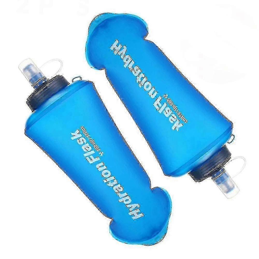 2025 2 Packs Soft Hydration Flask,collapsible Water Bottles For Running Hiking Cycling Climbing 500ml Ls
