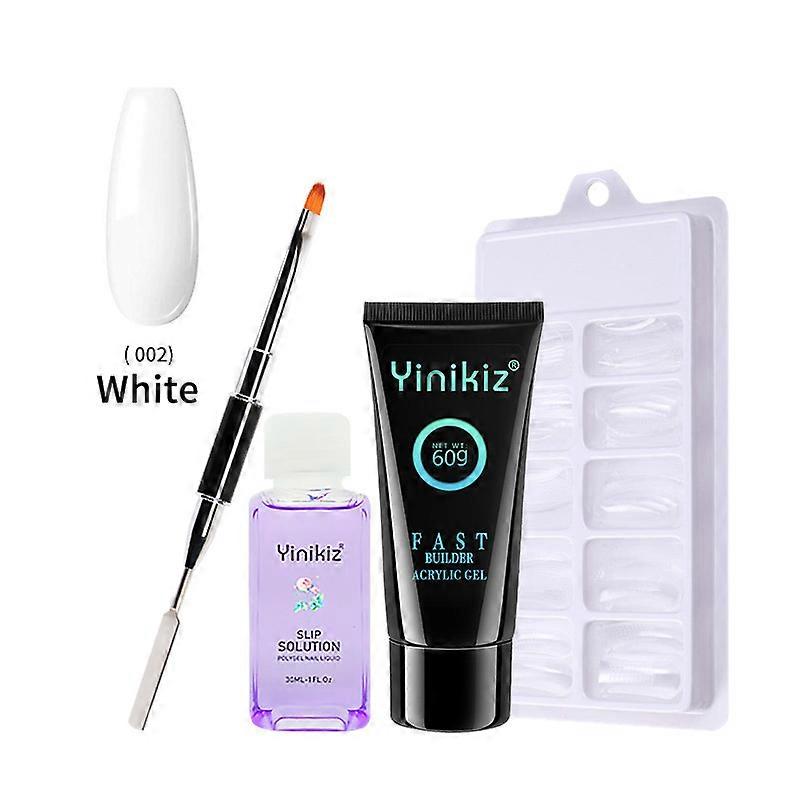 60 g Verlängerungskleber-Set mit großer Kapazität, Geschenkbox, Nagelform, glatter flüssiger Nagelkleber, Doppelkopf-Stift-Set, Geschenk 1