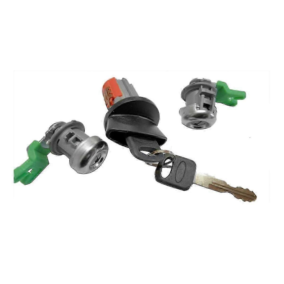 Car Door Lock Cylinder Ignition Switch with Key Set for Ford F250 F350 Excursion Expedition 1999-2007 7033