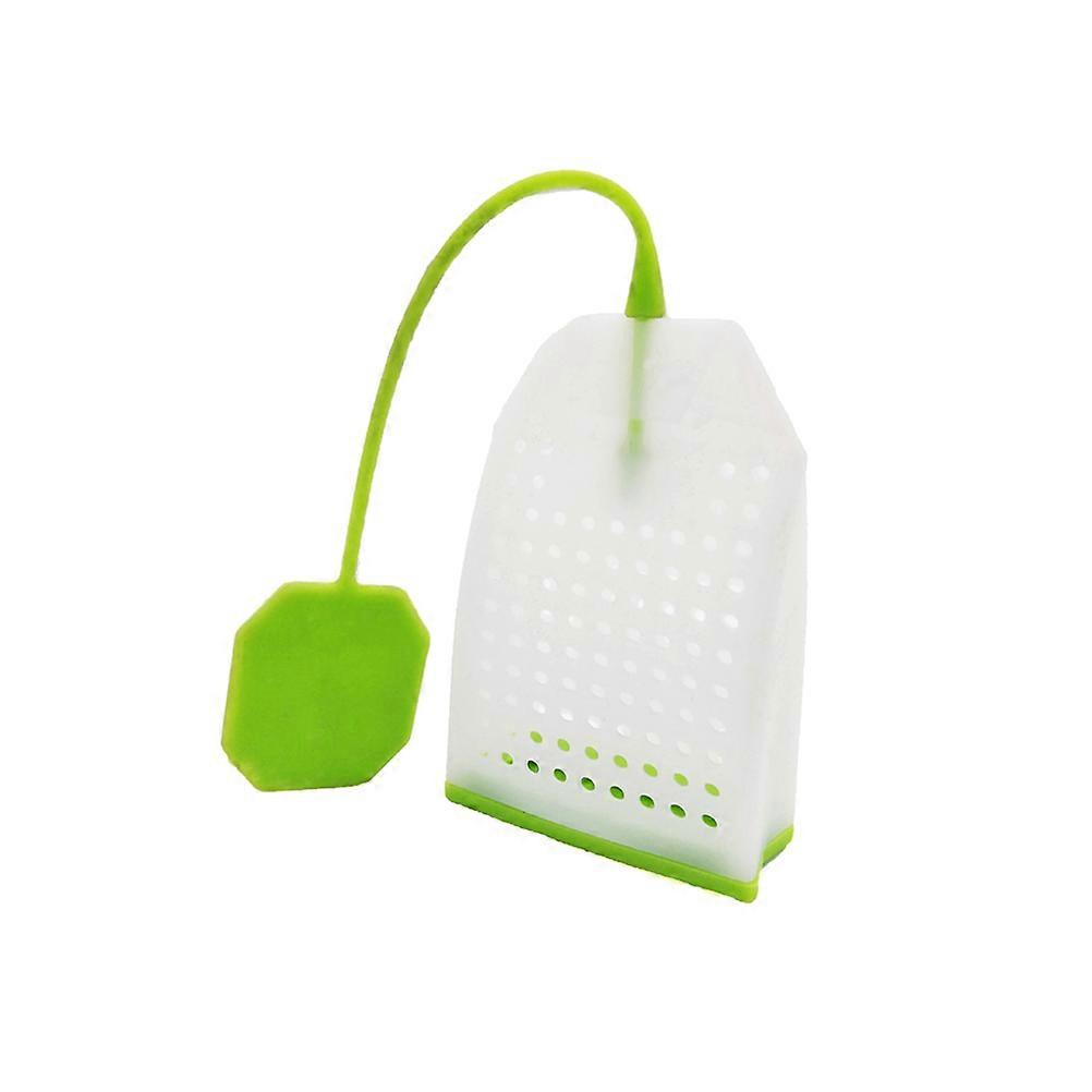 Silicone Tea Bag Infuser for Loose Leaf Tea 2Pcs Reusable Green