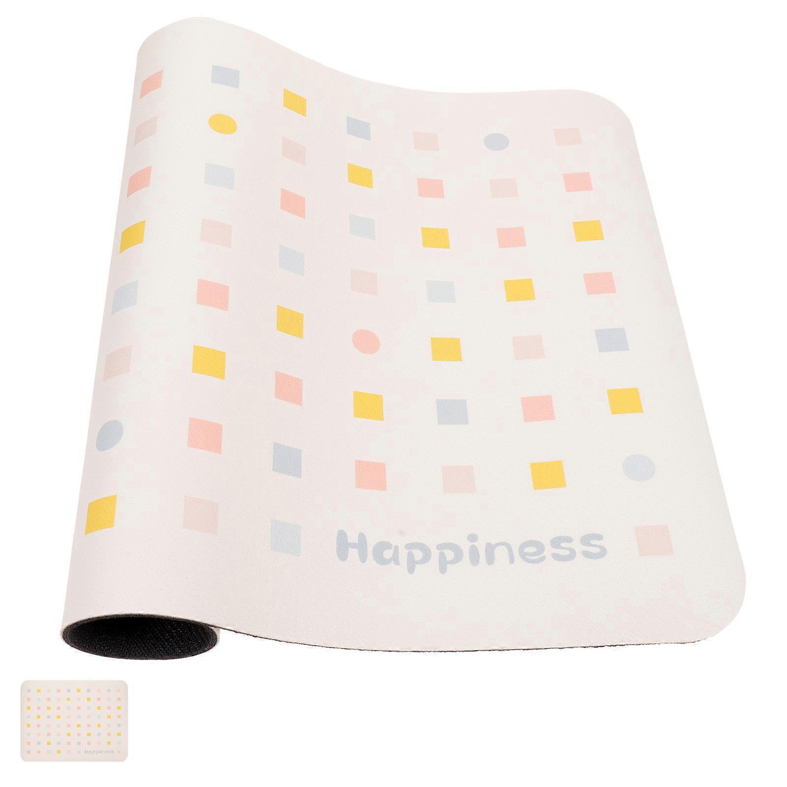 Beige Dish Drying Mat for Kitchen Counter 4Pcs Decorative Drying Pad