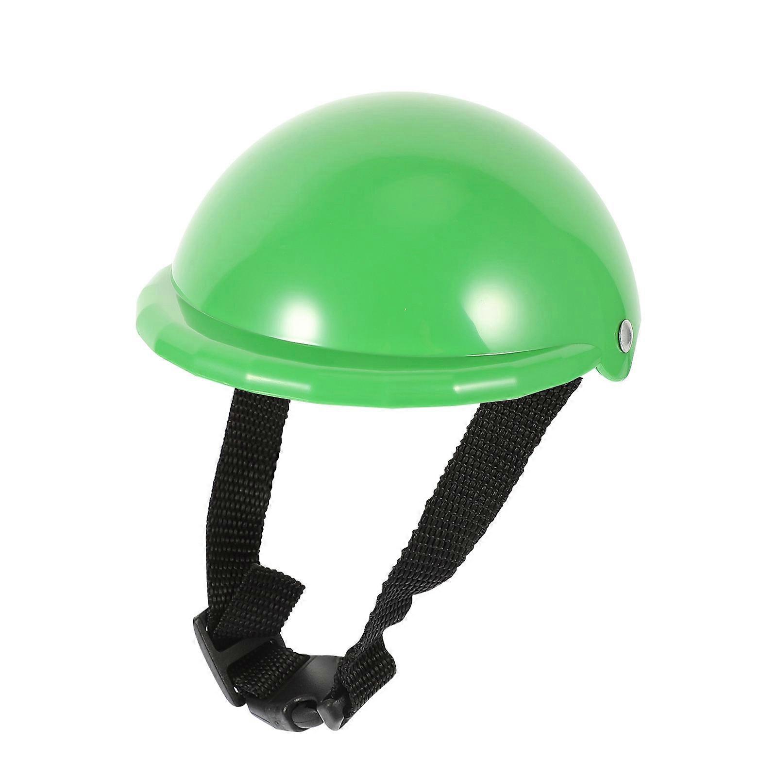 Green Plastic Pet for Dog Safety Hat 3Pcs Decorative Protective