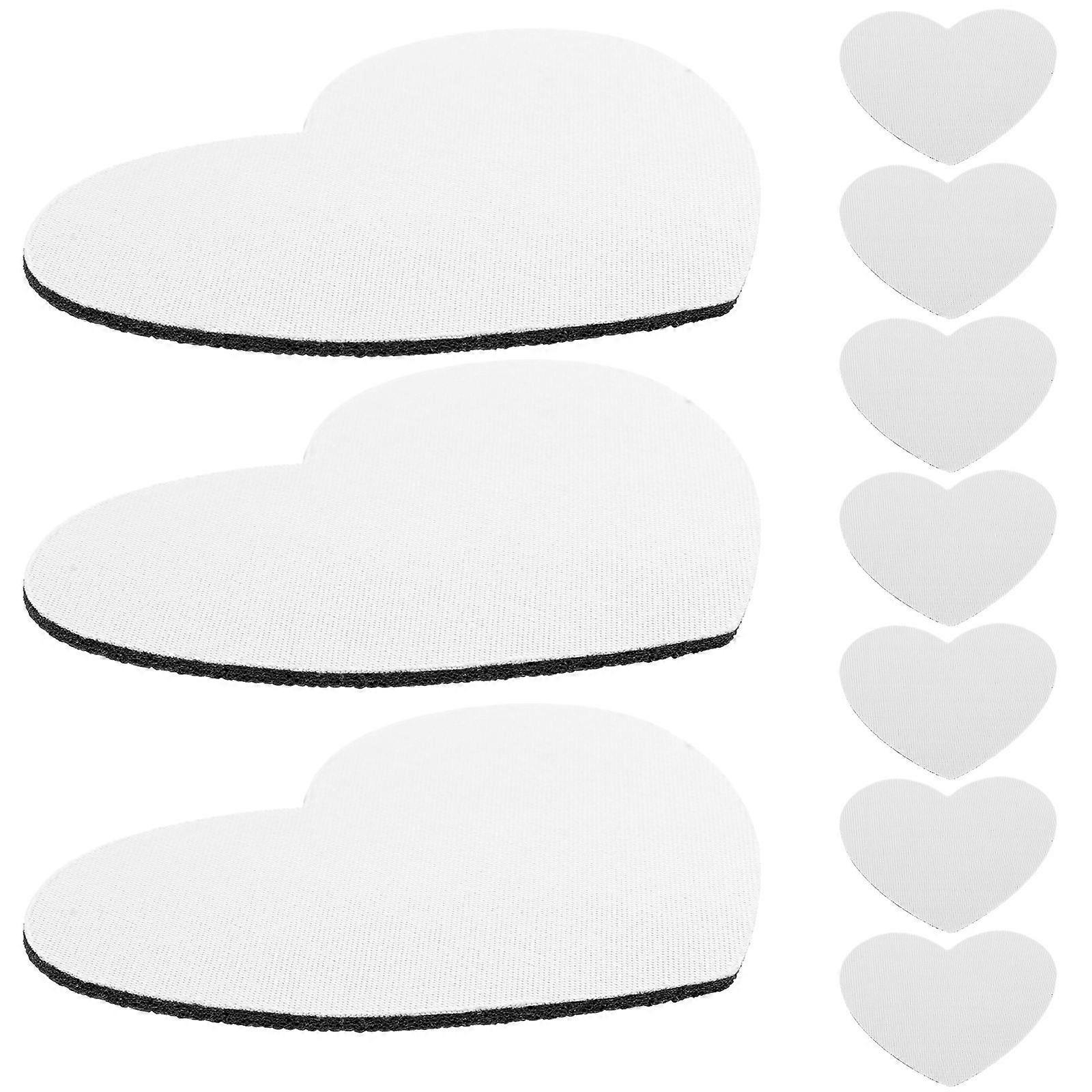 Heart Shaped Sublimation Coasters for Heat Transfer Mat 30Pcs Set