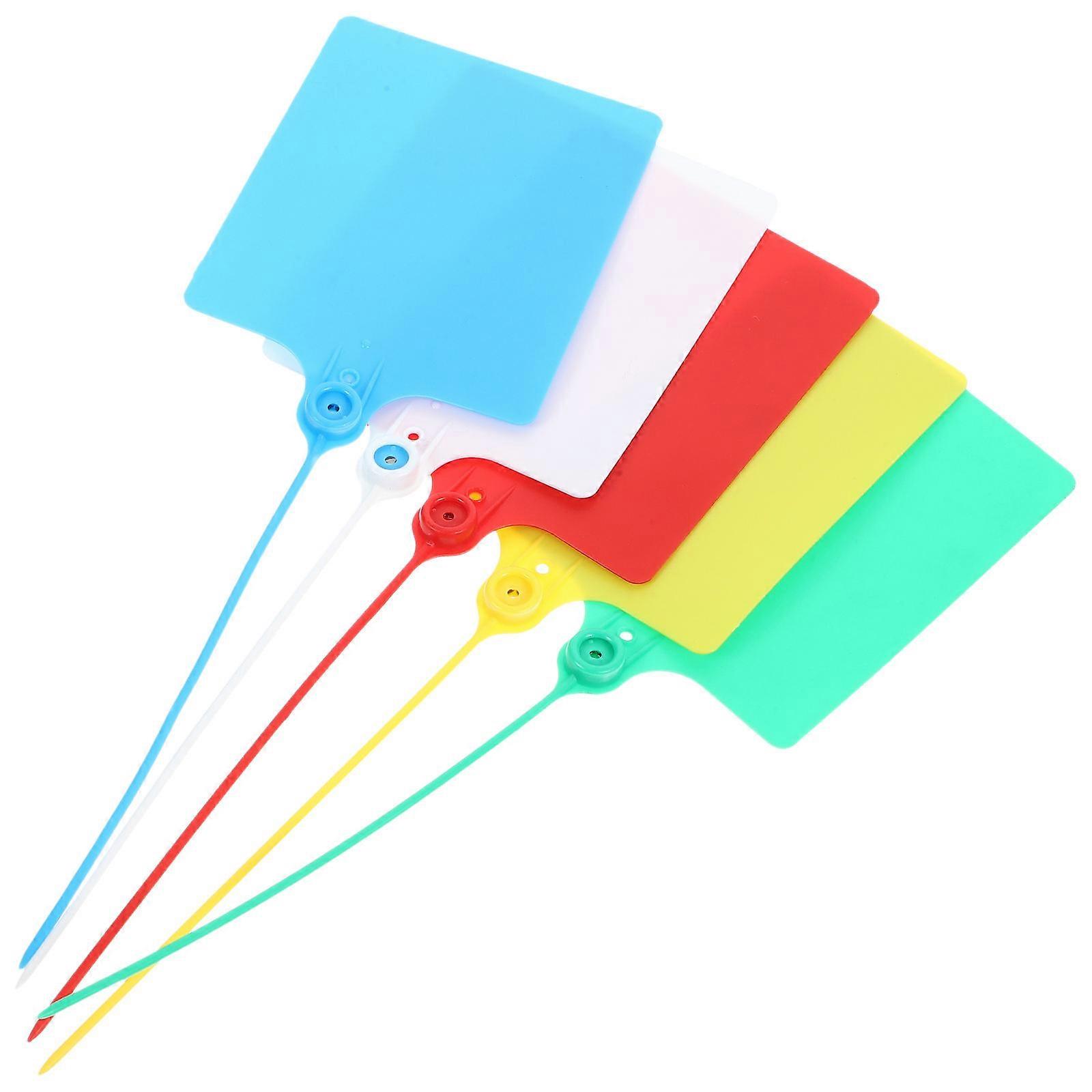 100Pcs Rectangular Labeling Tags Made Of PP Material Ideal For Identifying Items In Logistics And Retail
