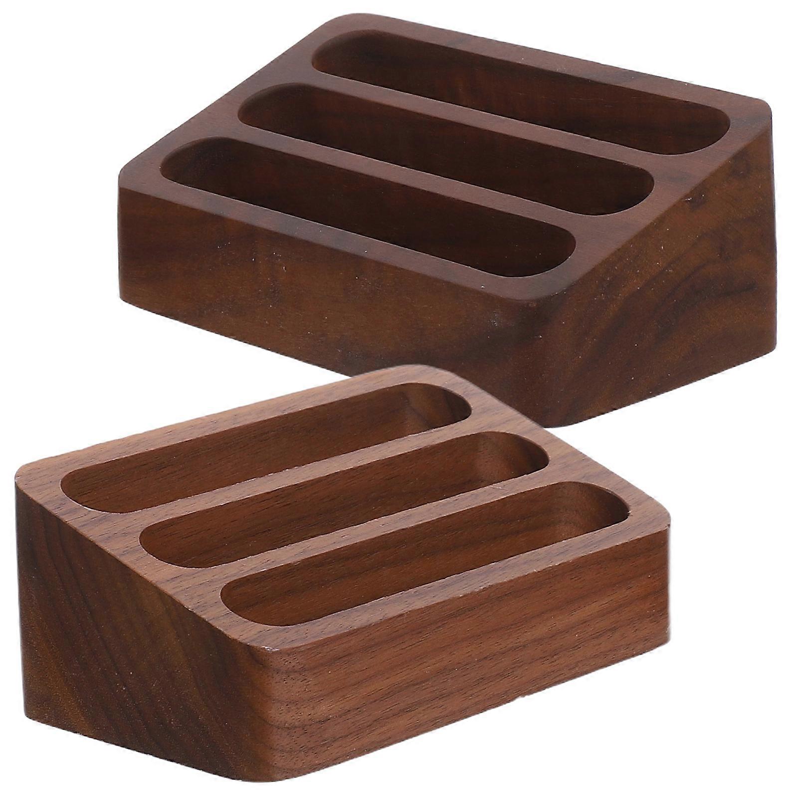 Wooden Business Card Holder with Storage Function 8Pcs Pack