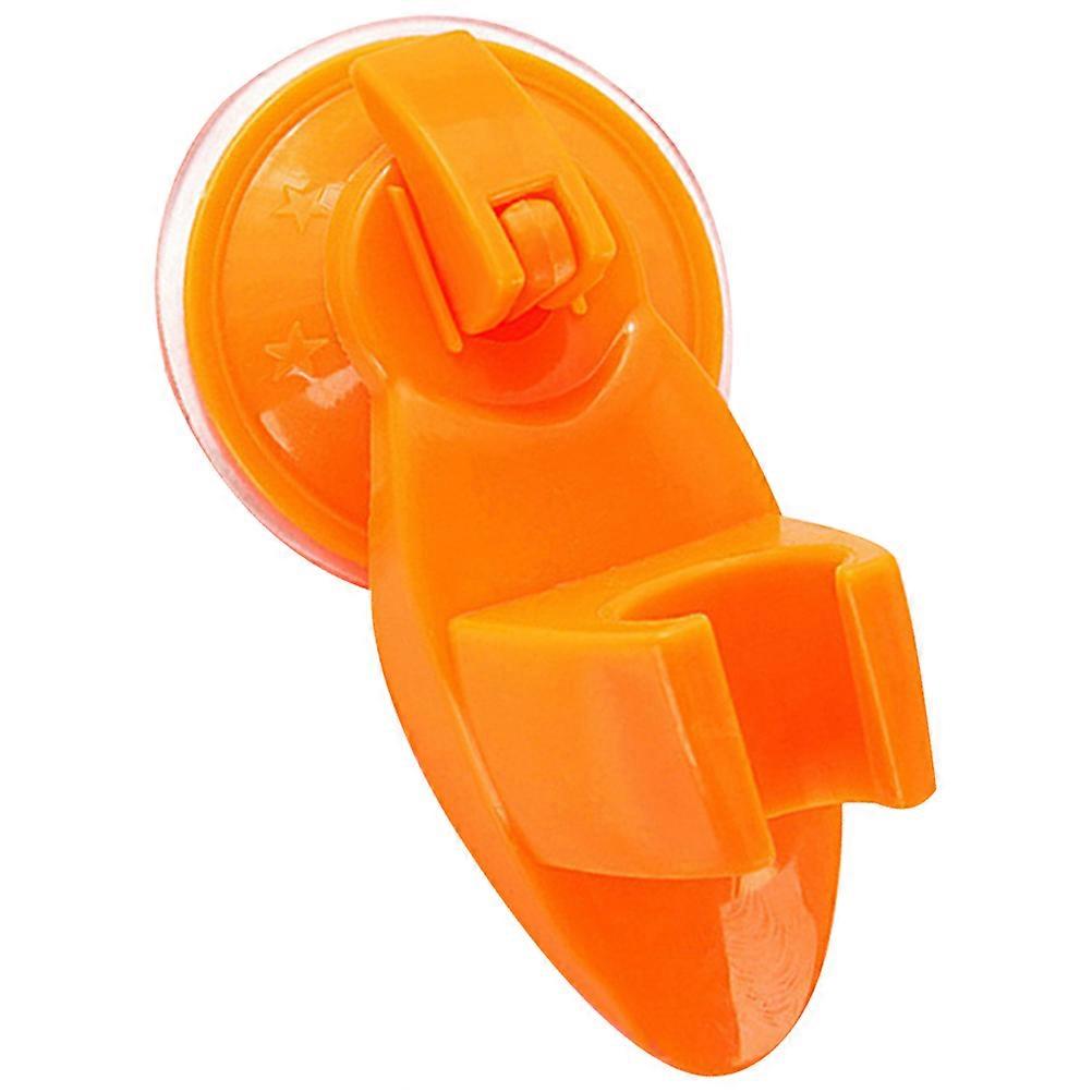 Shower Head Bracket Orange for Bathroom Fixed Suction Type