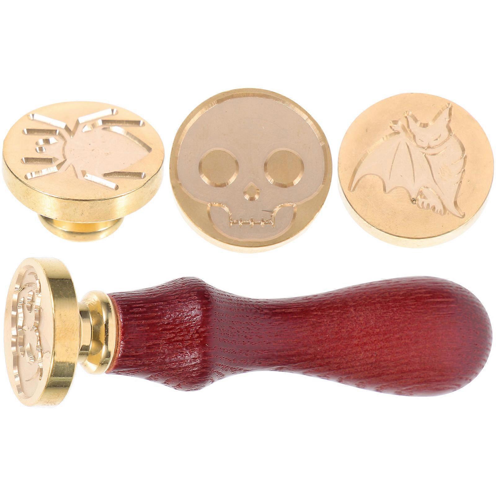 Halloween Wax Seal Stamp Kit for DIY Scrapbooking 1Set Assorted Color