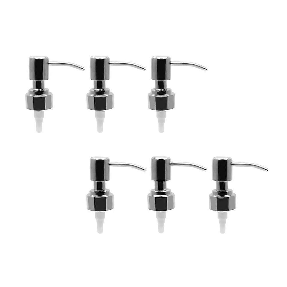 Replacement Bottle Pump Silver Stainless Steel Lotion for 18Pcs
