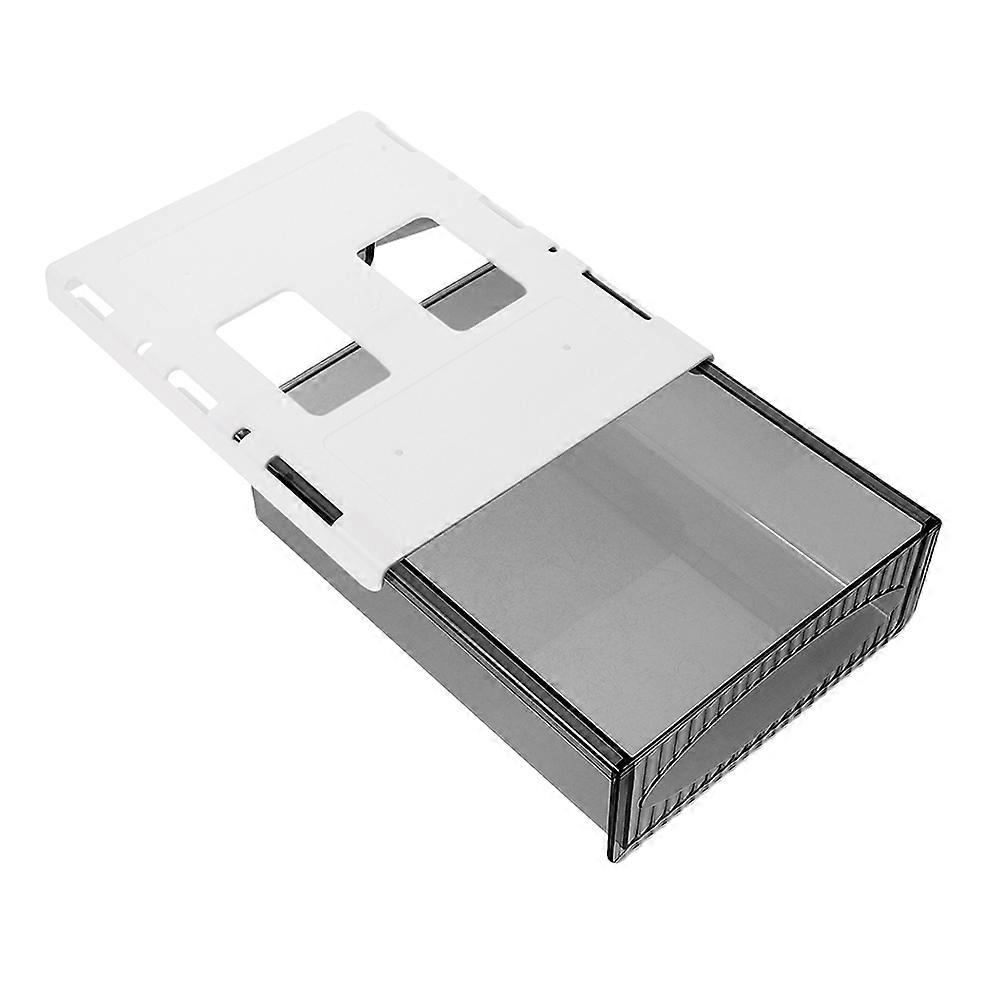 Hidden Desk Drawer Organizer Plastic for Storage Use 3Pcs Adhesive Box