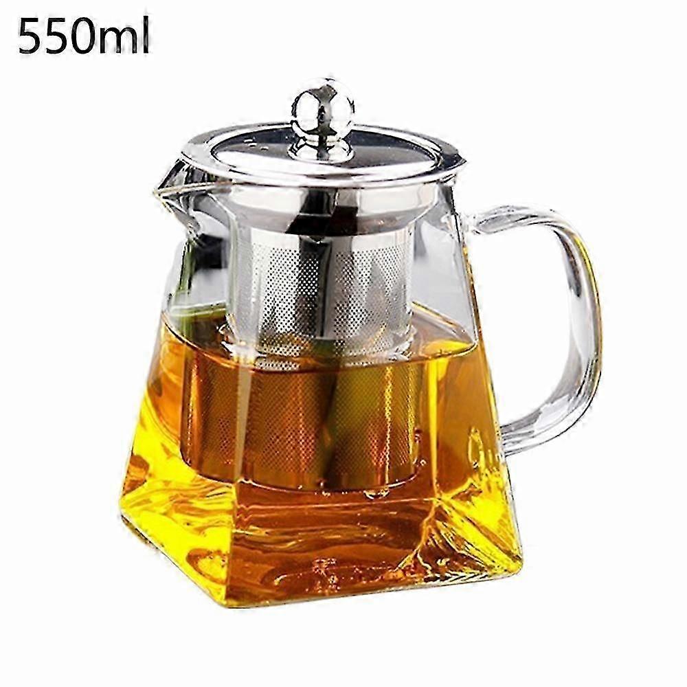 Complete Set Of Glass Teapot, High Borosilicate Fair Pot, Stainless Steel Teapot