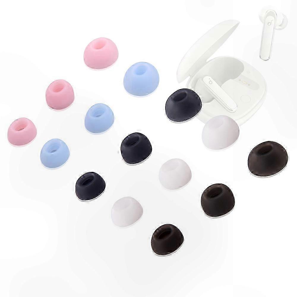 Silicone Ear Tips 6-Pack for Wireless Earbuds, Fits Various Models