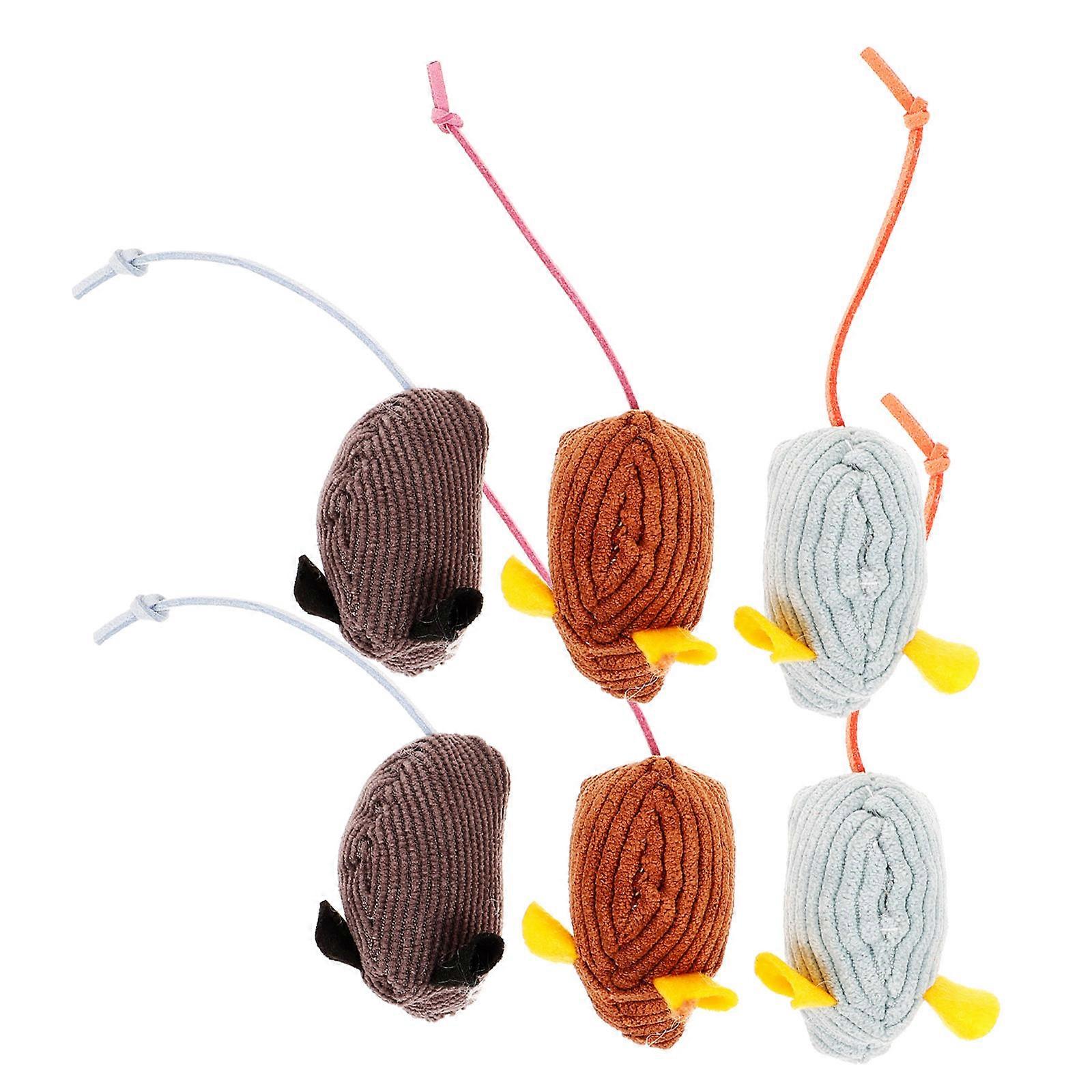 Plush Catnip Mouse Toy for Cats Interactive Play 24Pcs Collection