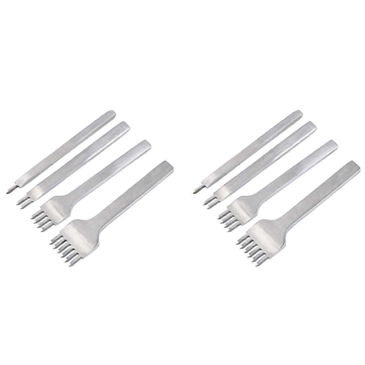 Lacing Stitching Chisel Set 4mm for Leather 1/2/4/6 Perforate