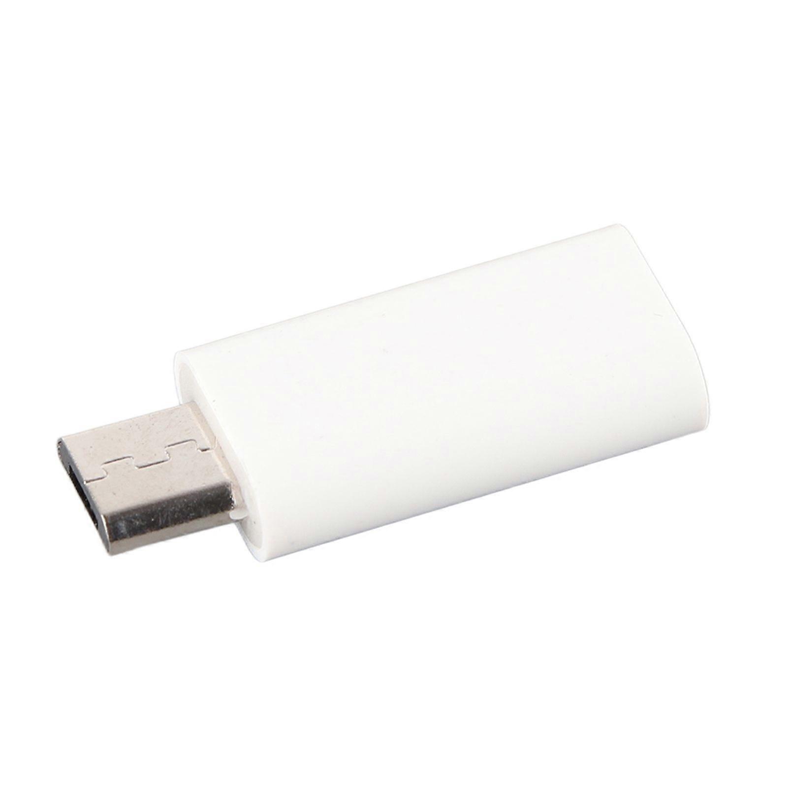 Micro USB Male to USB 3.0 Type C Female Adapter Converter Sync & Charging for Android (White)