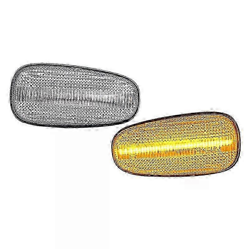 Smoked Lens LED Side Fender Turn Signal Marker Lamp for Chevrolet Corvette C6 Models 2005-2013