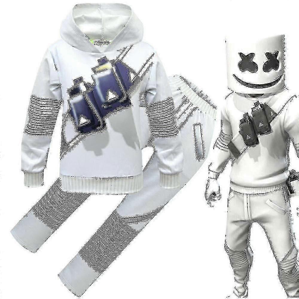 Lapset Pojat Tytöt Marshmello Dj Led Mask Huppari Cosplay Pukujuhlat - FKB