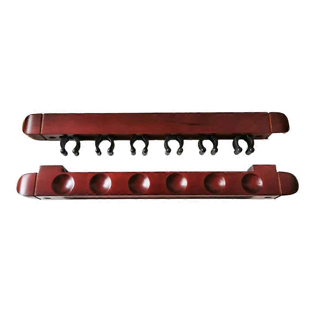 Wall Mounted Billiard Cue Rack Pool Space-saving Decorative Game Bracket
