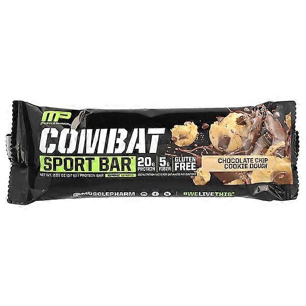 MusclePharm, Combat Sport BarÃÂ¢ÃÂÃÂ¢, Chocolate Chip Cookie Dough, 2.01 oz (57 g)