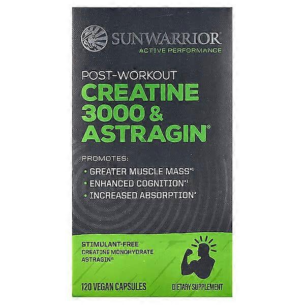 Sunwarrior, Post-Workout Creatine 3000 & AstraginÃÂÃÂÃÂÃÂ®, 120 Vegan Capsules
