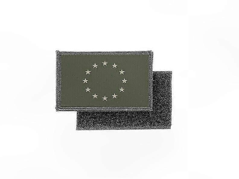 Camo-tryk patch-badge med EU-flag