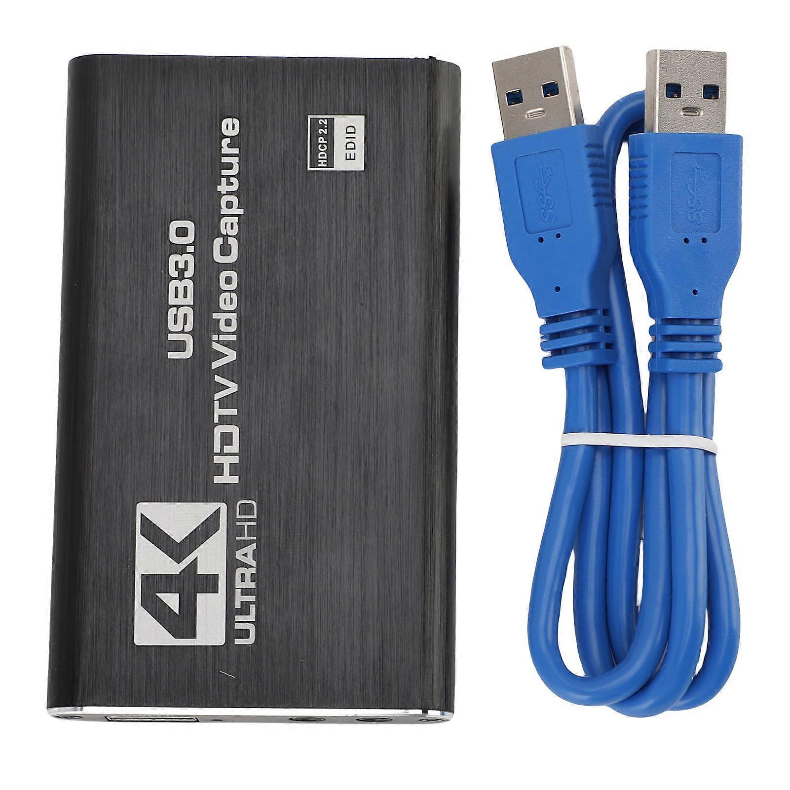 4K Video Capture Card USB C 3.0 with 1080P 60FPS Output for Streaming and Meetings