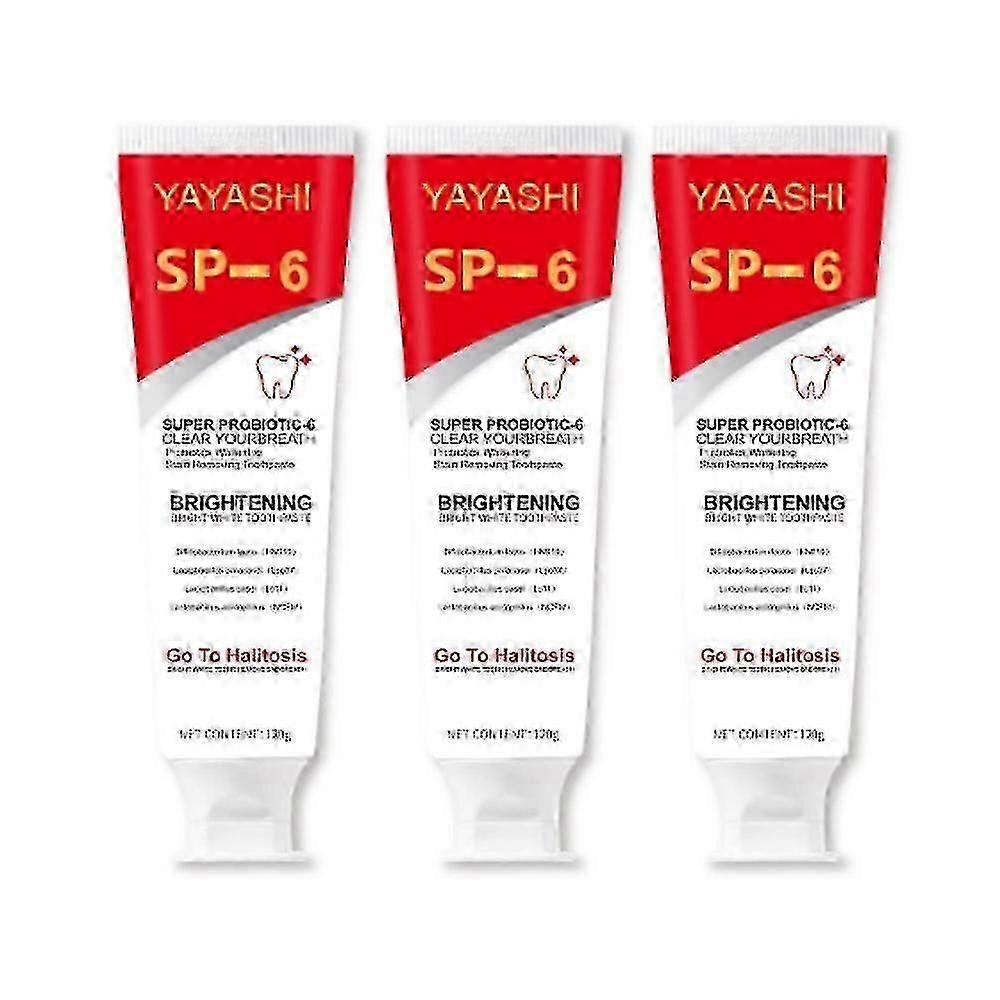 3pcs SP-6 Probiotic Whitening Toothpaste