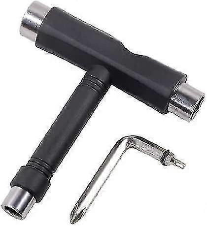 Black Skateboard Tools T-tool All-in-oneblack1set