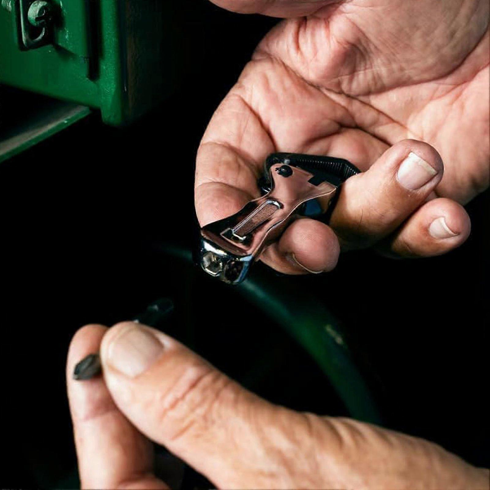 Micro Wrench 3.75 Inch Self Adjusting Multifunctional Small Pipe Vise Wrench for Tight Spaces 1pcs 