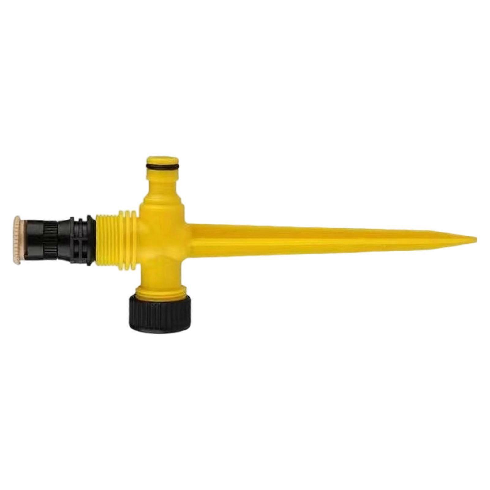 Adjustable Mists Underground Sprinkler With 180 Degrees Sprays Coverage For Garden Lawn Irrigation Durable  Yellow