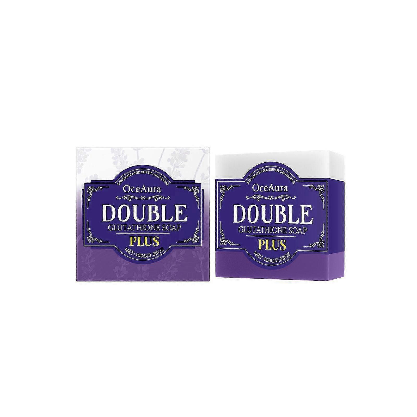 Glutathione Soap, Nourishing Bath Soap Bar Lavender, Calms & Soothes with Pure Lavender Extracts & Essential Oils Bath Bar for All Skin Types