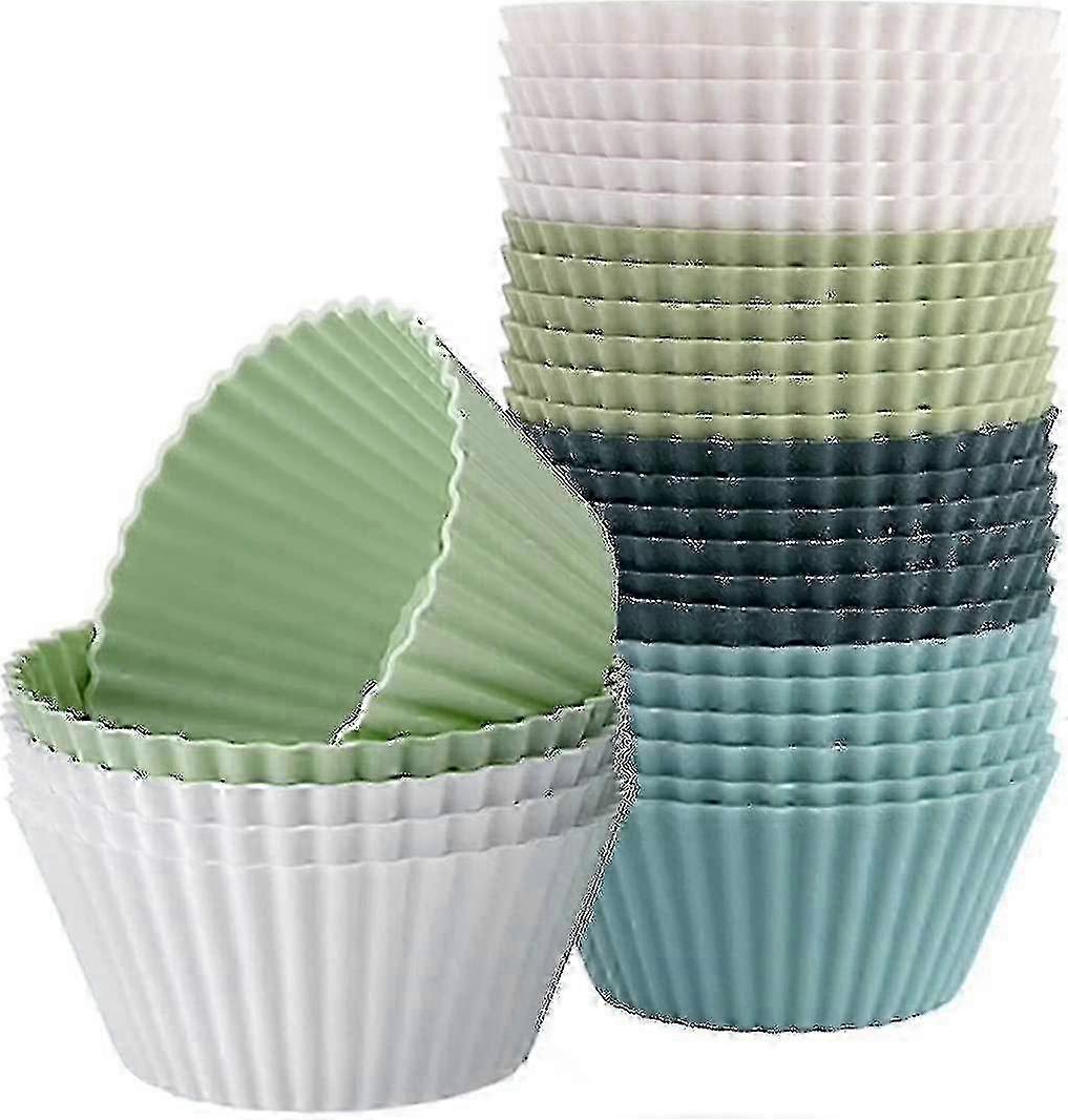 Reusable Silicone Cupcake Liners - Nonstick Baking Muffin Molds Set for Kitchen (a-1b) Edition 1104