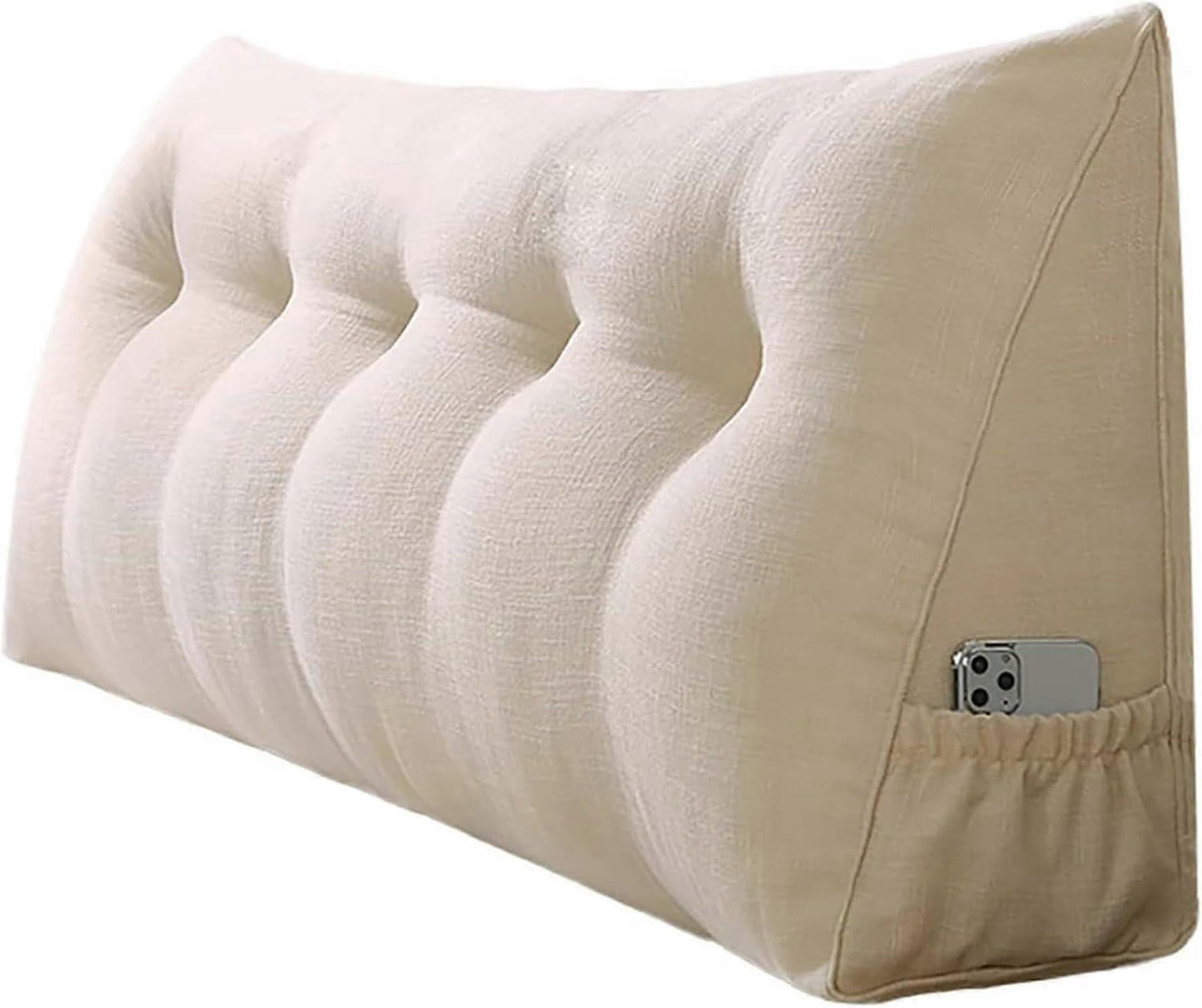 Solid Color Large Headboard Cushion Pregnancy Pillow Triangular Wedge Pillow Pregnancy Support Pillow Bedroom Use