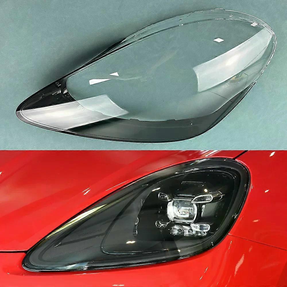 For Porsche Cayenne 2018~2021 Headlamp Lamp Shell Transparent Mask Headlight Cover Lens Plexiglass Replace Original Lampshade