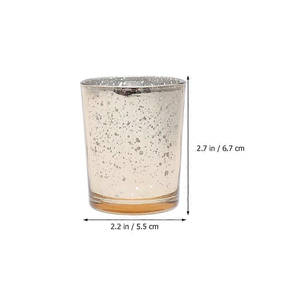 Candlestick Holder Glass Candlesticks for Decoration 6Pcs Assorted Color