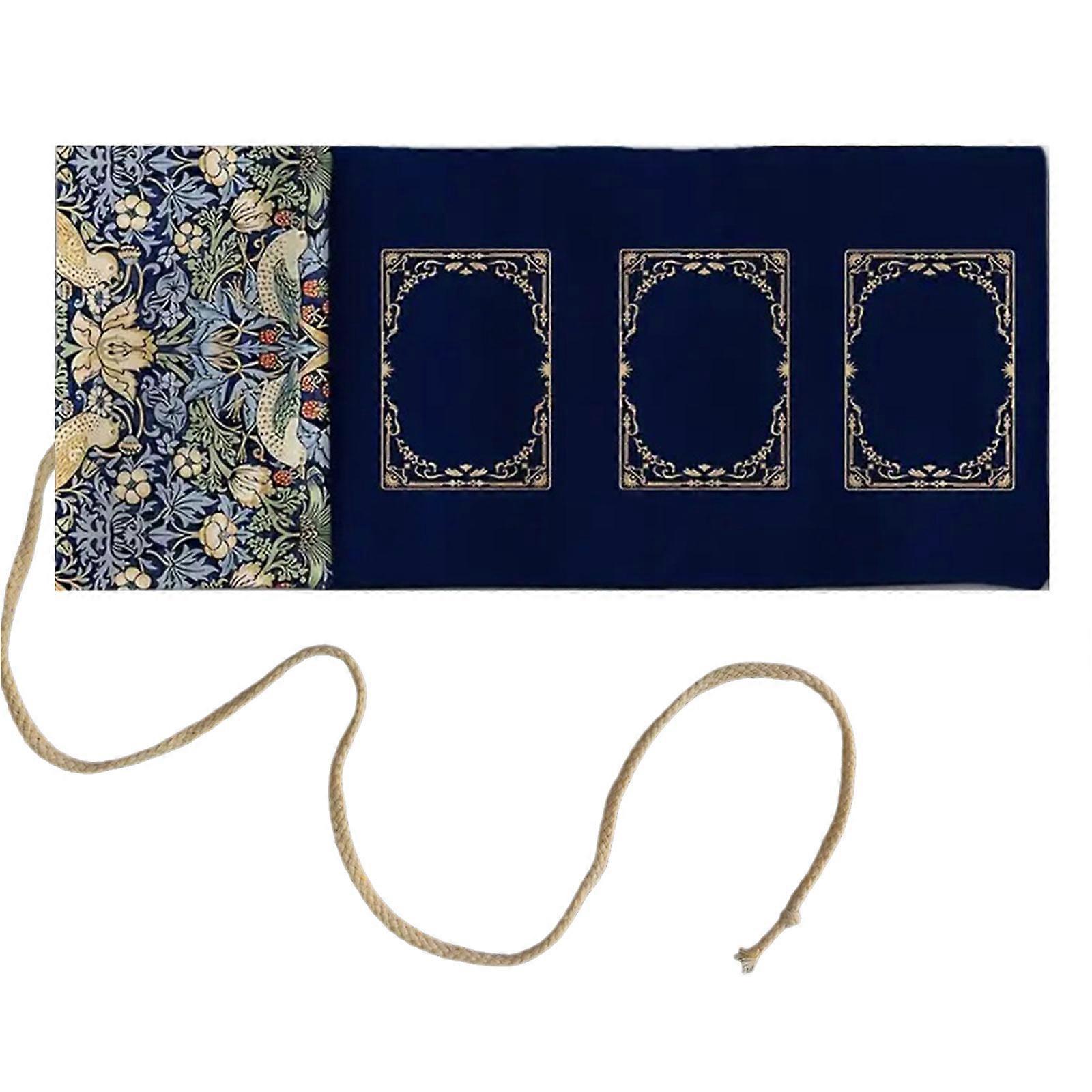 Stylish Divination Storage Bag Reusable Polyester Linen Fabric Tarots Protectors For Tarots Decks Playing Card Multicolor