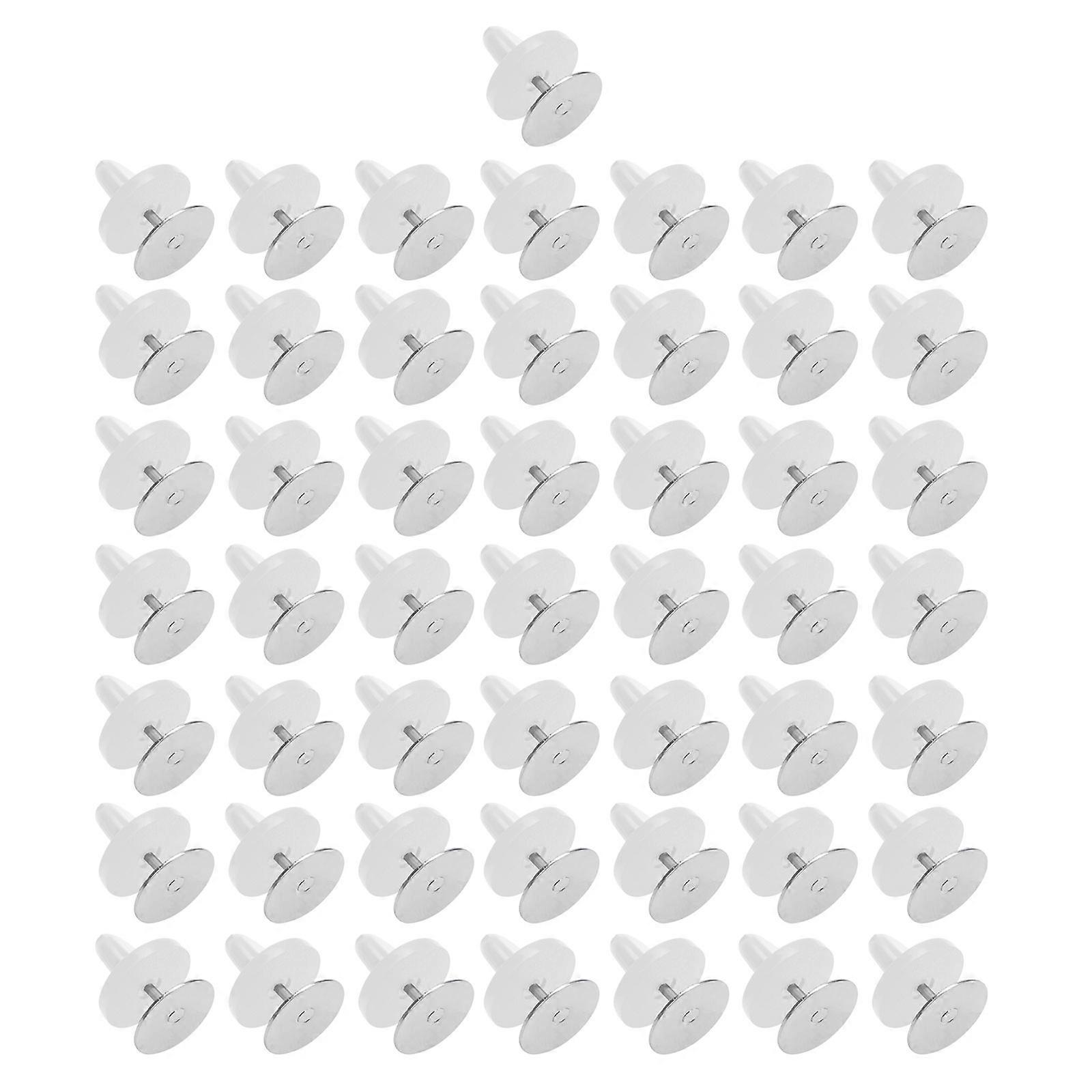 50 Pieces Rubber Butterfly Cap Clasps Snap Buttons for Projects Craft Accessories Multicolor