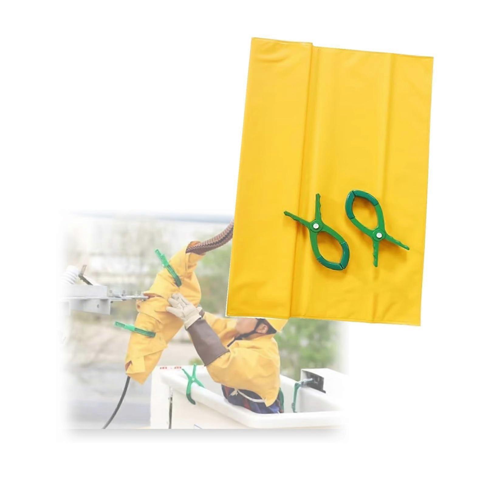 Insulating Blanket for  Voltage Electrical Safety, Portable Resin Mat with Clips for Substation, Generator Room and Outdoor Use (0.4kV 100x200cm)