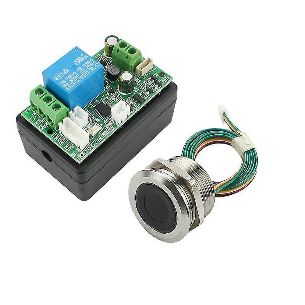Access Control Fingerprint Control Board 7-30V Fingerprint Identification Module DIY Relay Door Lock Controller, S4