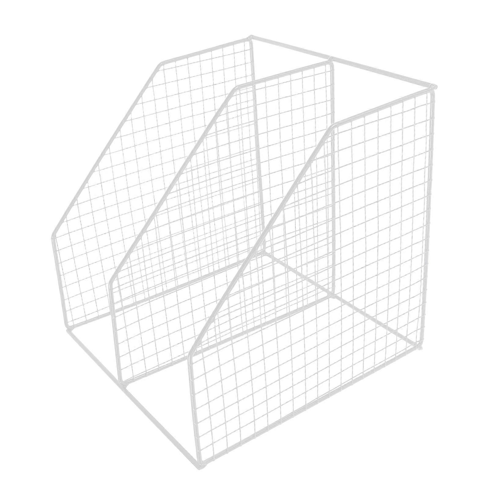 Kitchen Countertop Organizer Bathroom Storage Shelf for Storage White Iron