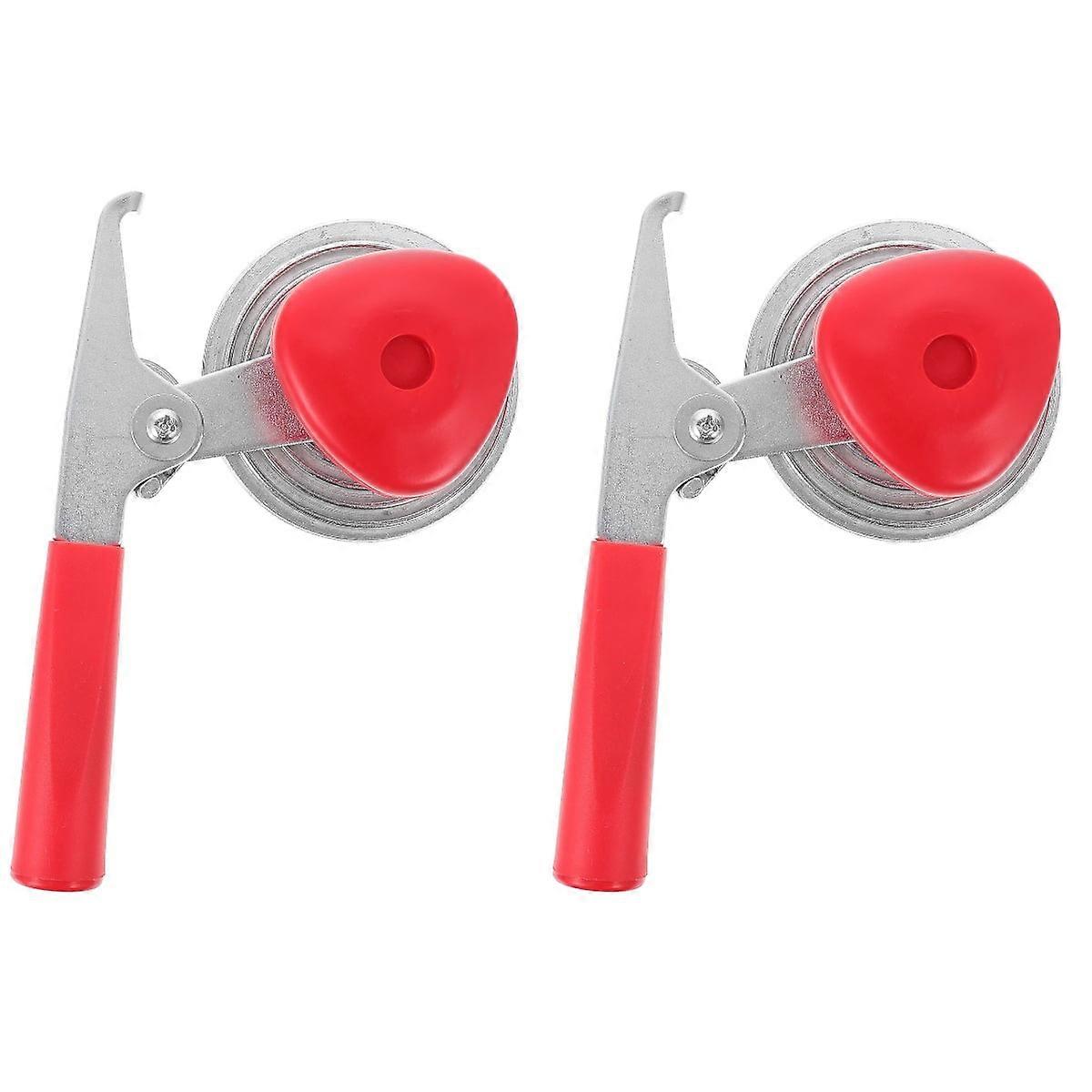2 pcs Manual Sealing Can Tool Practical Can Sealer Sturdy Can Capping Machine (Red)