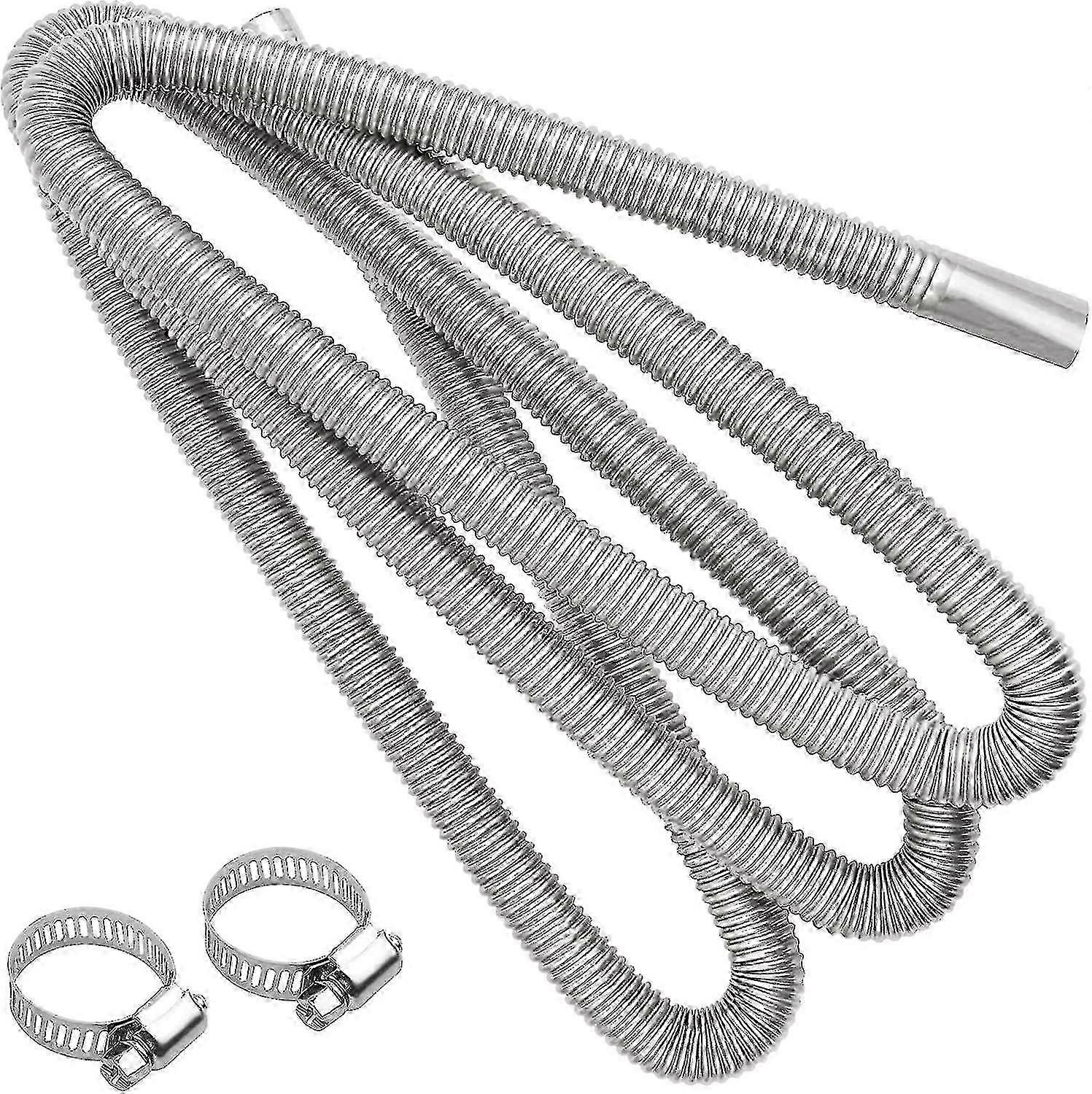 Eksosslange for kraftgeneratorer, lyddemperrør i rustfritt stål