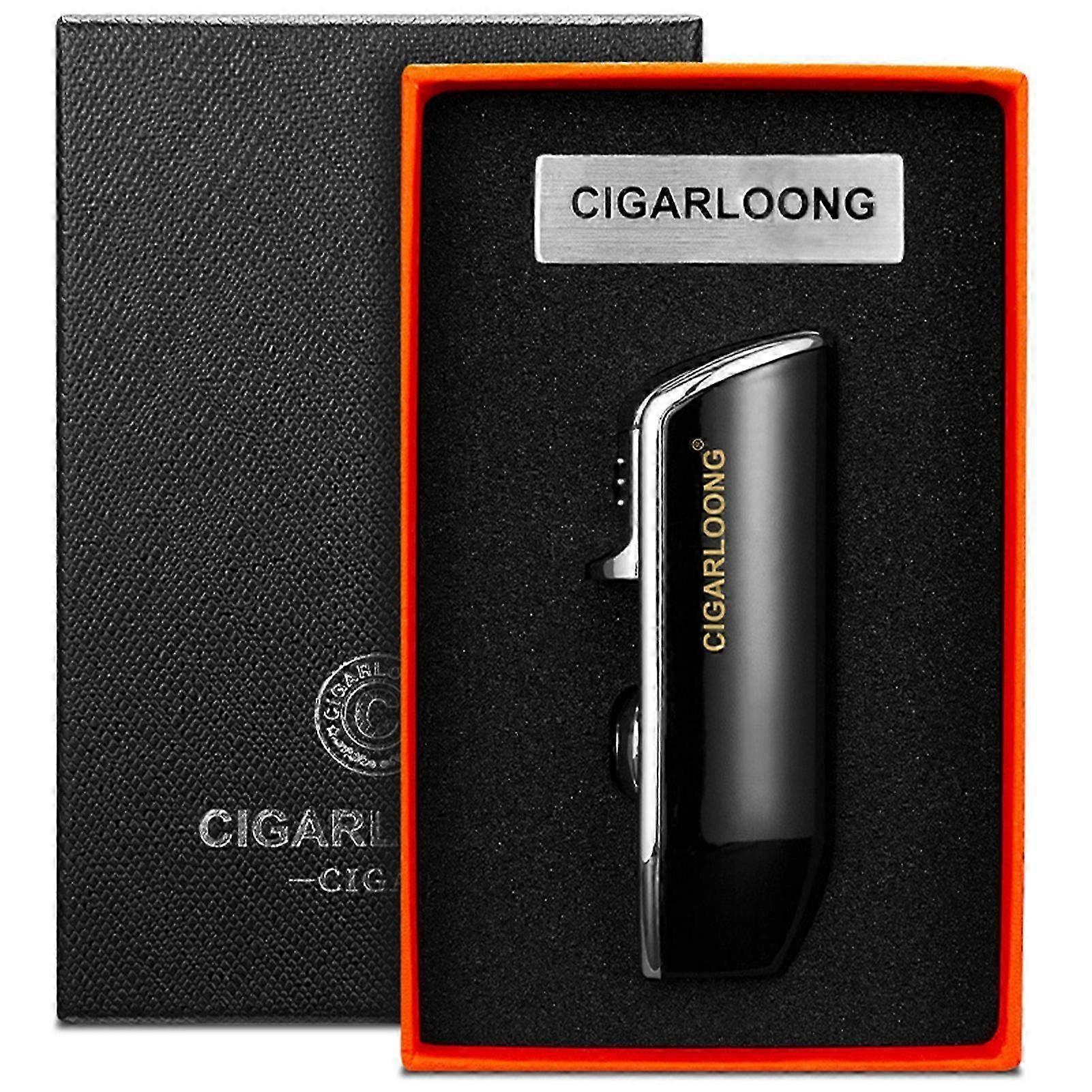 Unique Design Cigars Torch Lighter for Men Windproof Adjustables Butane Lighter for Candle for Camping Trip