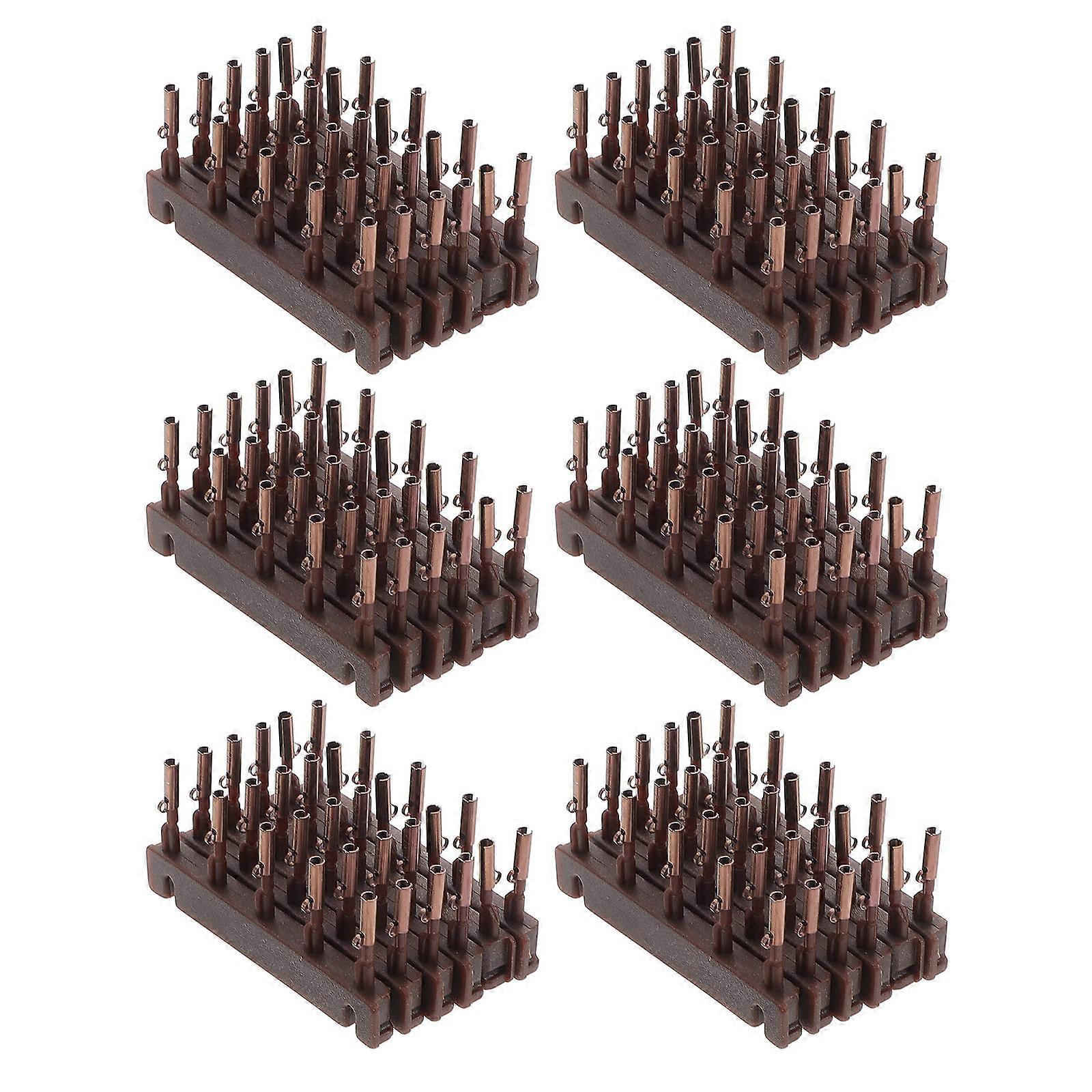 Hair Extension Buckle Tool for Secondary Replacement Use 6d 40Pcs Light Brown
