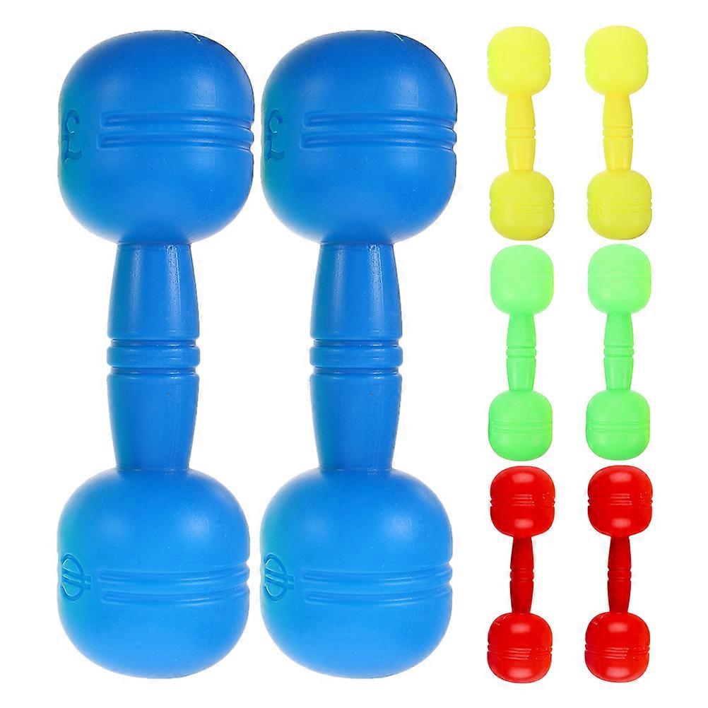 Dance Routine Kids Dumbbells Set Green Ergonomic Handle 4 Pairs