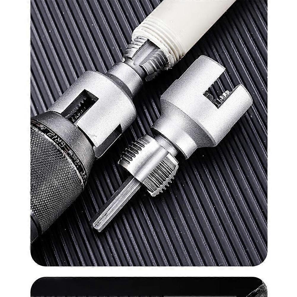 Pipe Thread Cutting Tool Integrated Internal & External Pipe Threading Tool Electric Drill for PVC Pipe Threader Kit