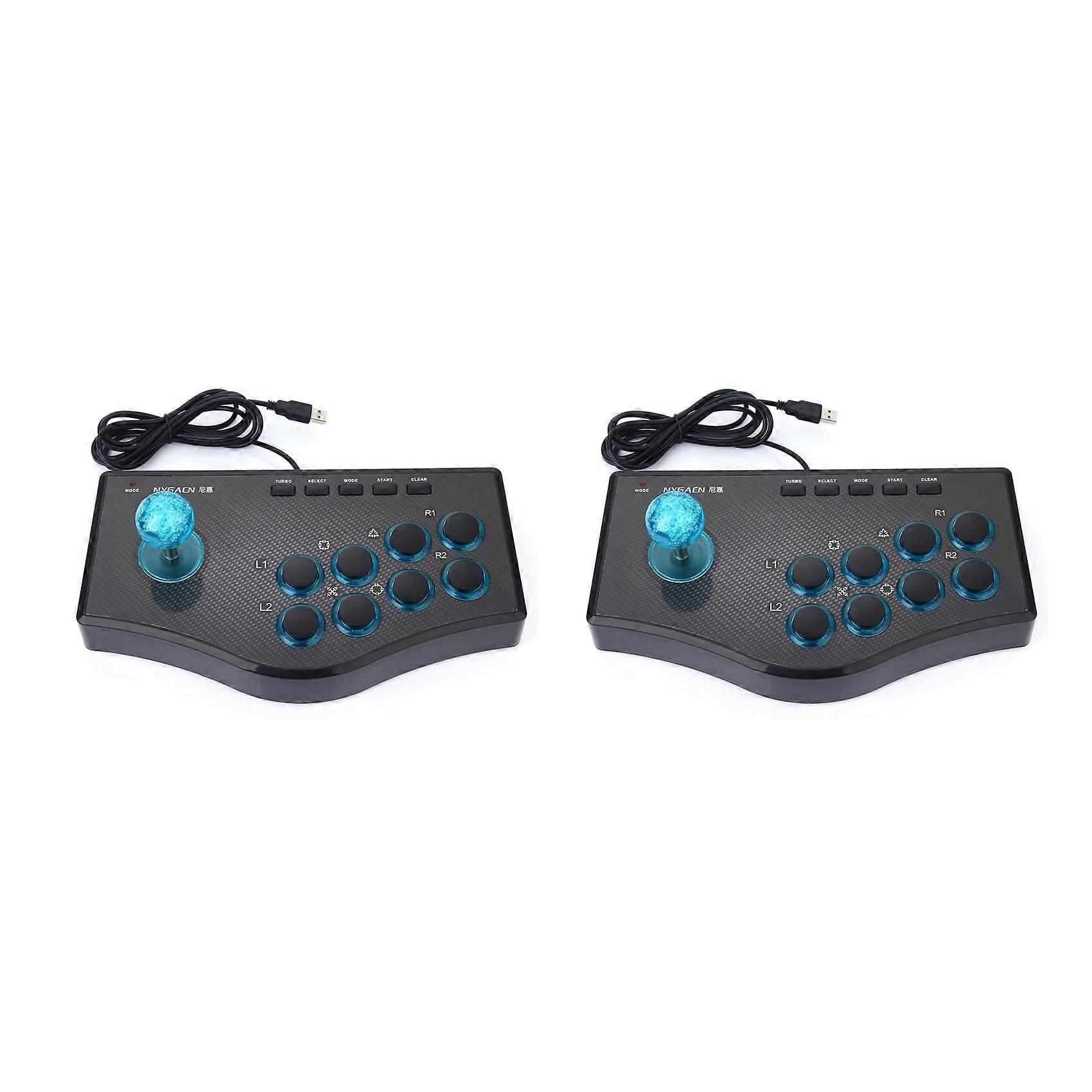 2X Wired Game Controller Game Rocker USB Arcade Joystick USBF Stick for PS3 Computer PC Gamepad Gaming Console